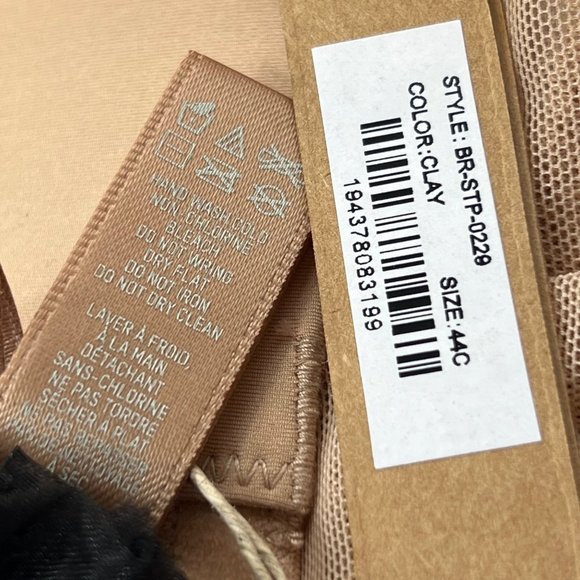 SKIMS Ultra Fine Mesh Strapless Bra Underwire Convertible 44C Clay - Picture 13 of 16